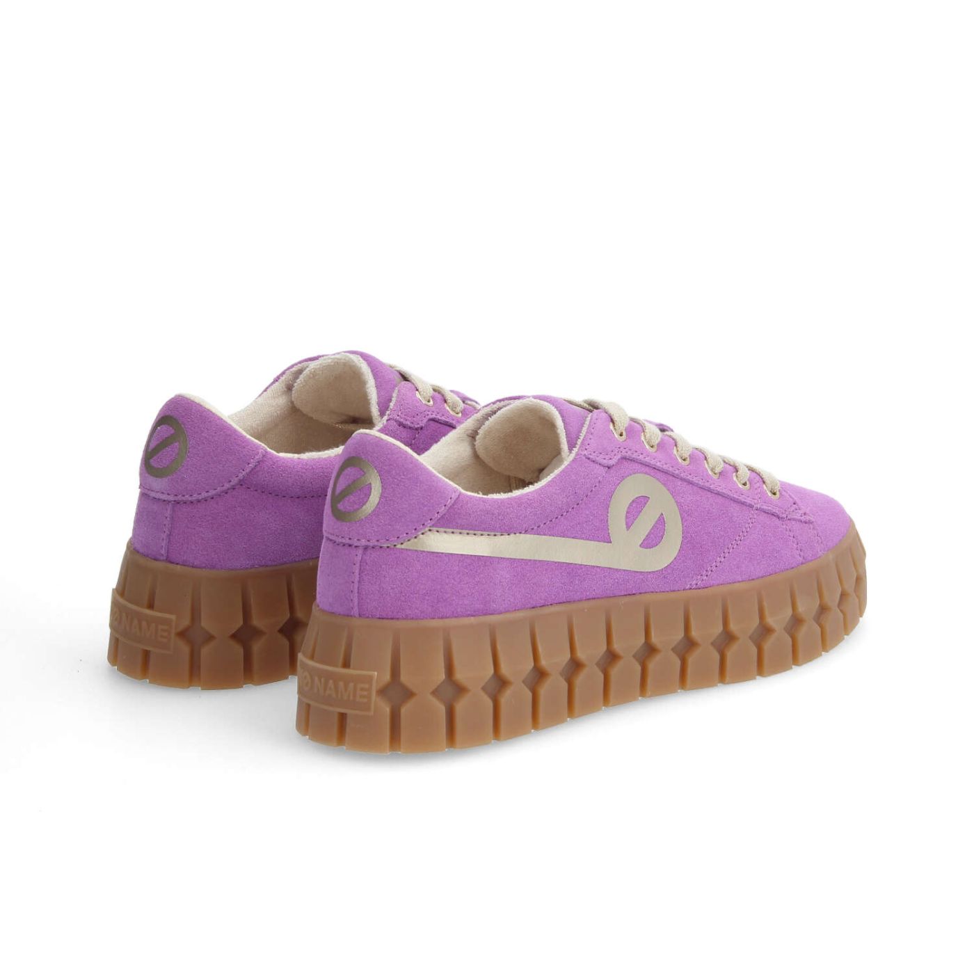 PLAY SNEAKER W - SUEDE/PRINT - PURPLE/GOLD